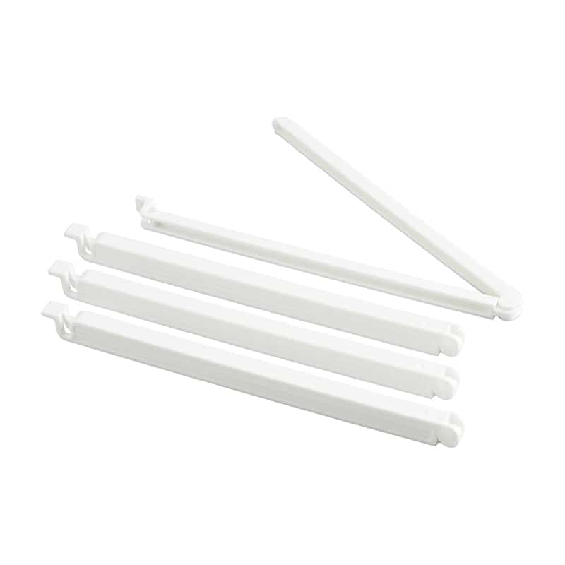 イノマタ化学 スリムクリップ16 4本入 ホワイト 6218 1パック（ご注文単位1パック）【直送品】