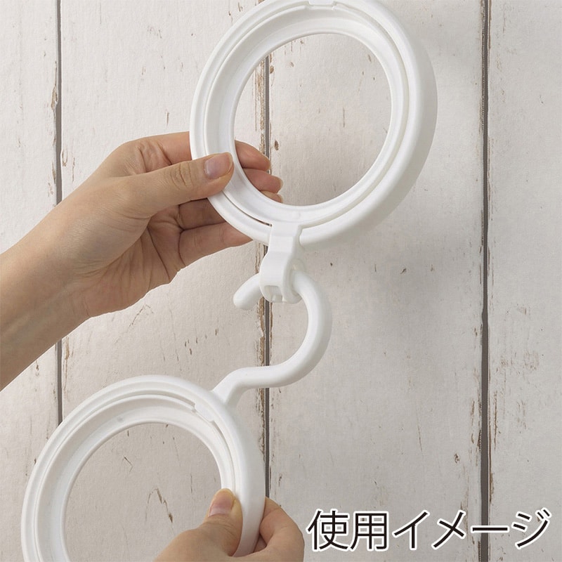 イノマタ化学 帽子ハンガー ホワイト 6530 1個（ご注文単位1個）【直送品】