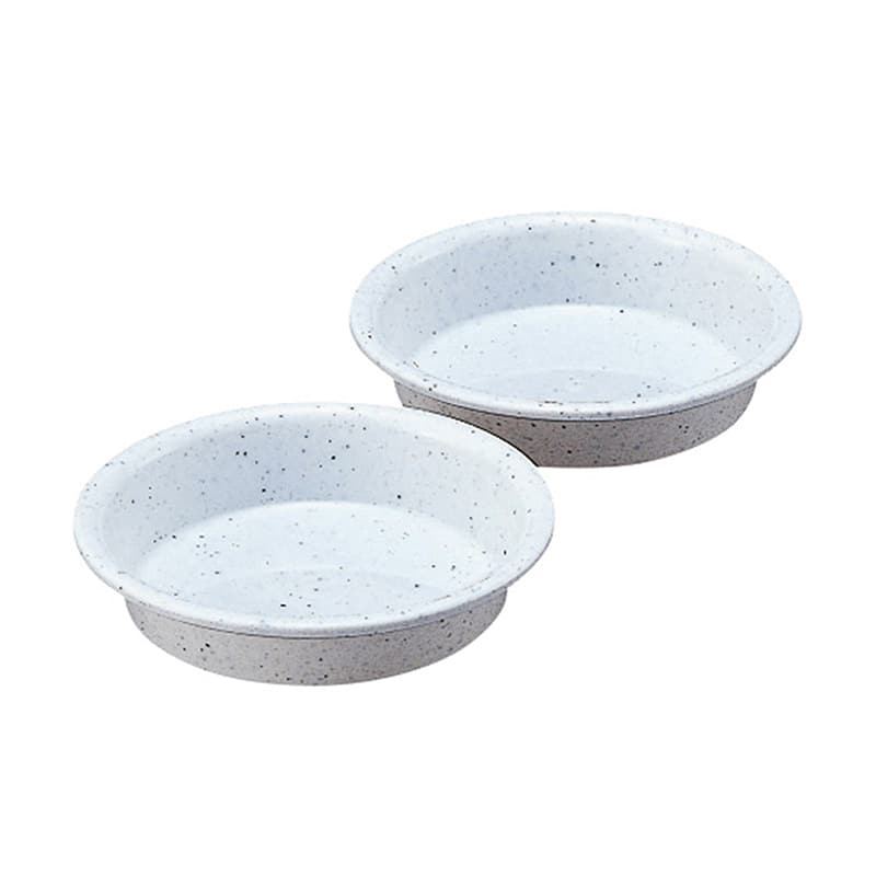 イノマタ化学 鉢受皿 4号 2個組 ミカゲホワイト 7034 1セット（ご注文単位1セット）【直送品】