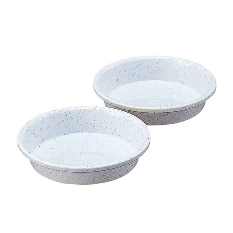 イノマタ化学 鉢受皿 5号 2個組 ミカゲホワイト 7035 1セット（ご注文単位1セット）【直送品】