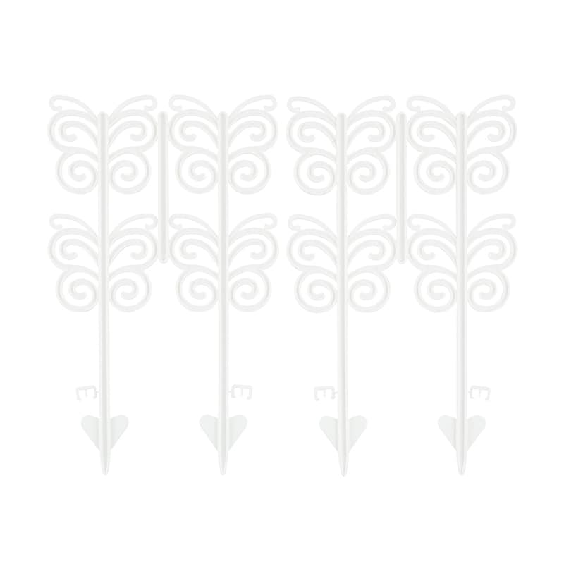 イノマタ化学 フラワーフェンス 2個入 ホワイト 7041 1パック（ご注文単位1パック）【直送品】