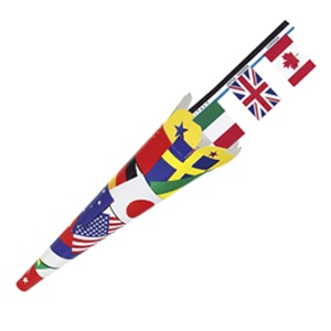 フジカ 万国旗クラッカー 5個入 SWF-250200　1袋（ご注文単位1袋）【直送品】