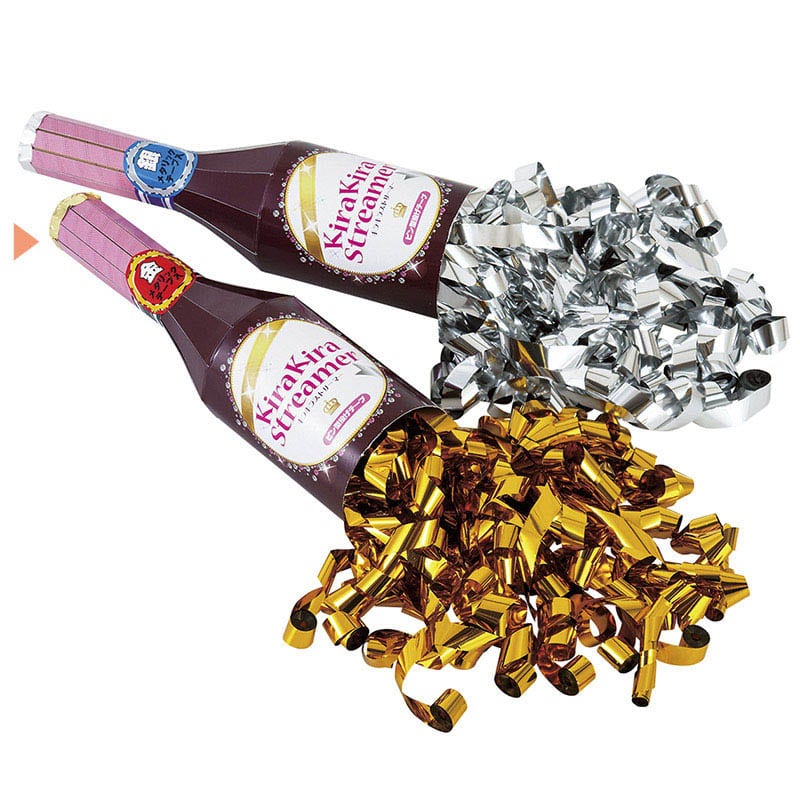 フジカ 投げテープ キラキラストリーマー 金 NK-1-047G 1個(ご注文単位1個)【直送品】