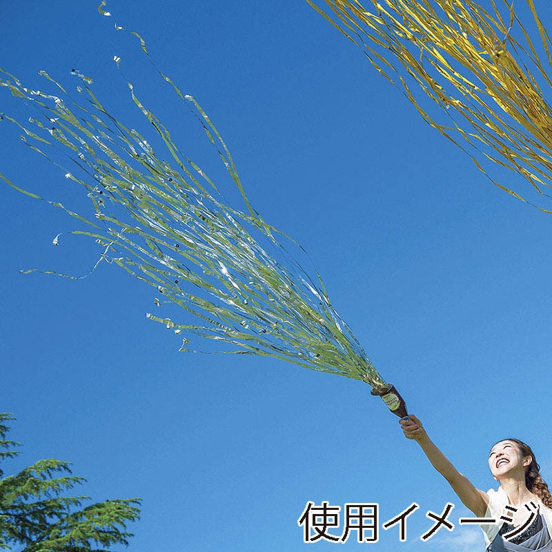 フジカ 投げテープ キラキラストリーマー 銀 NK-2-047S 1個(ご注文単位1個)【直送品】