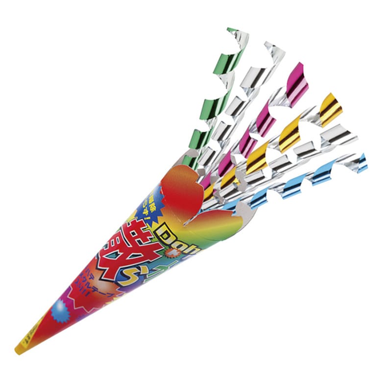 フジカ クラッカー ドハデ散らから~ず 5個入 SDT-5-4300 1袋(ご注文単位1袋)【直送品】