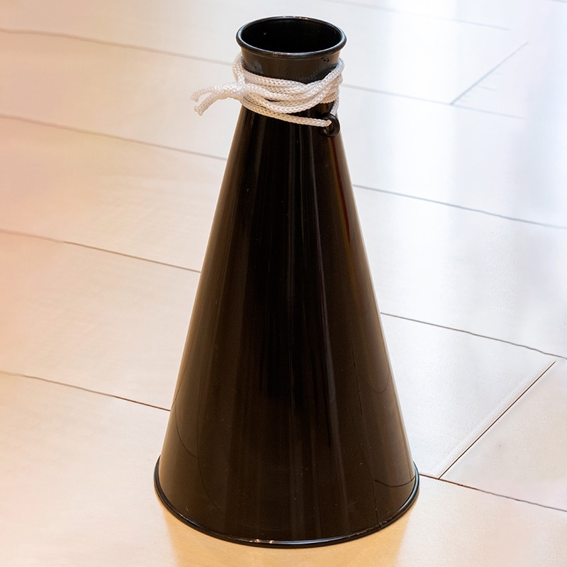 フジカ メガホン ブラック 1本(ご注文単位1本)【直送品】