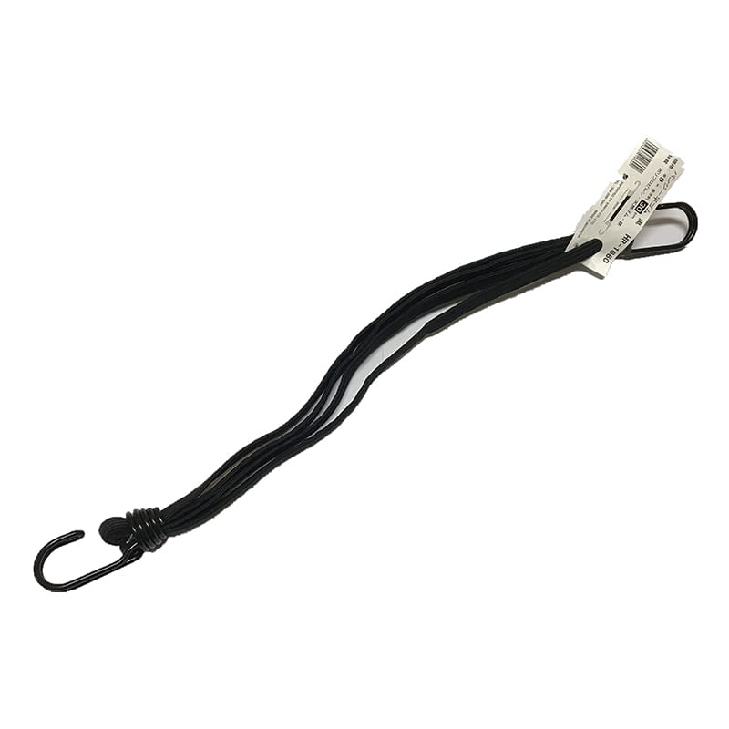 三友産業 バンジー平ゴム #9×長さ30cm 黒 HR-1660 1本（ご注文単位200本）【直送品】