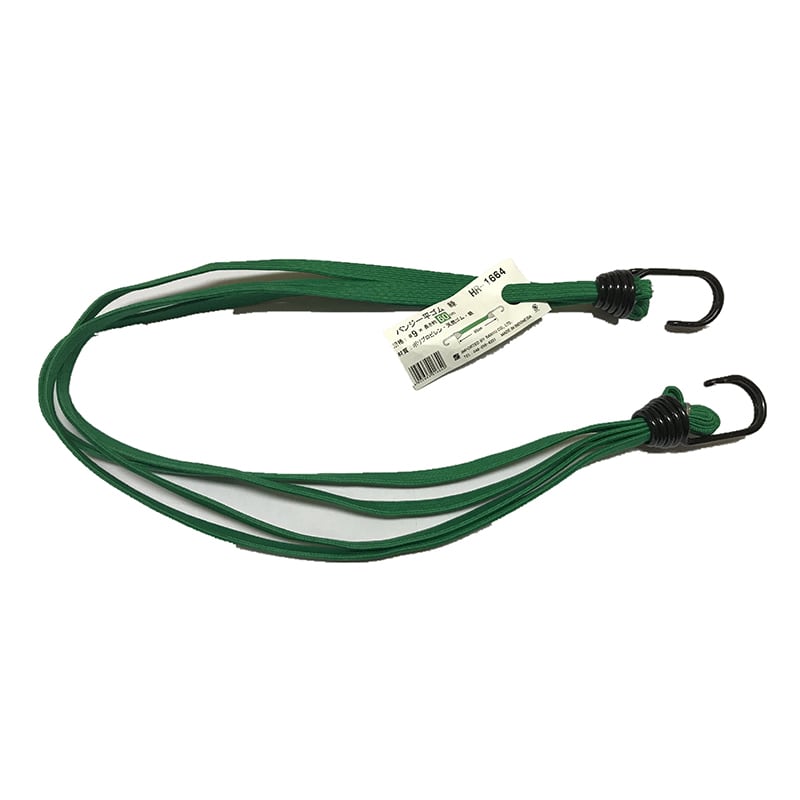 三友産業 バンジー平ゴム #9×長さ60cm 緑 HR-1664 1本（ご注文単位120本）【直送品】