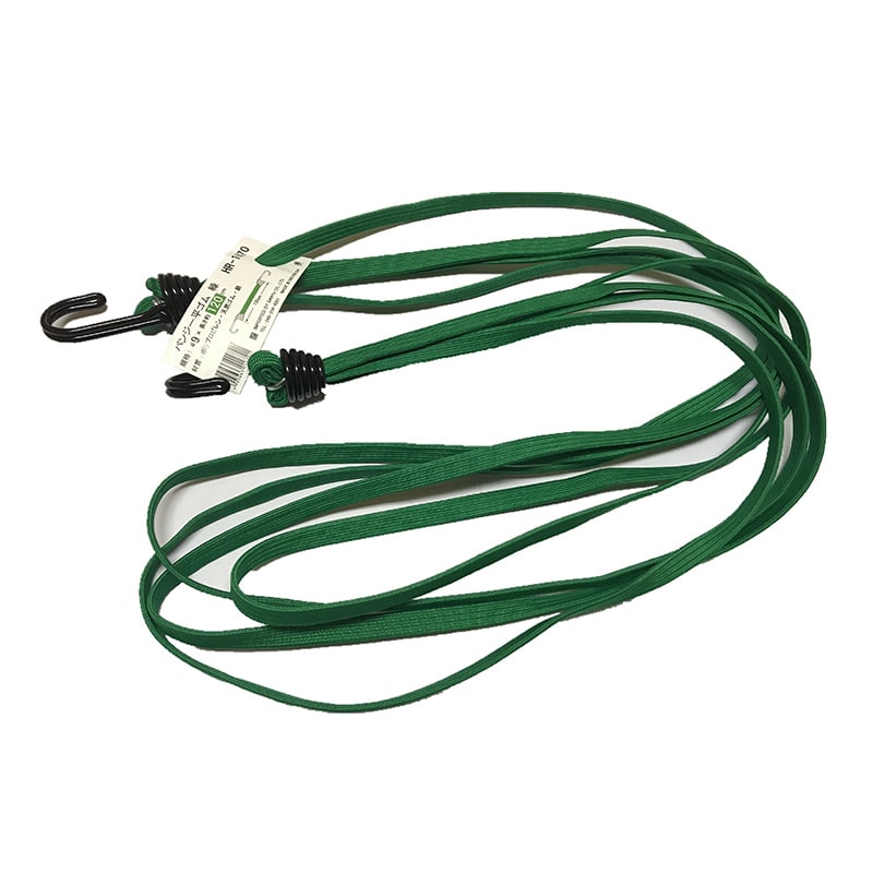 三友産業 バンジー平ゴム #9×長さ120cm 緑 HR-1670 1本(ご注文単位60本)【直送品】