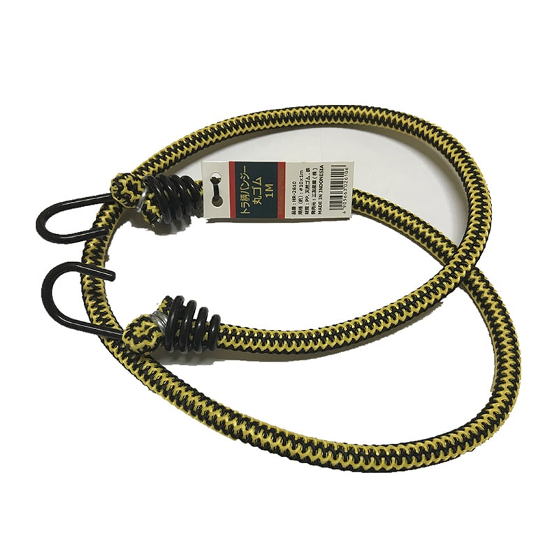 三友産業 バンジー丸ゴム トラ柄 φ10mm×1m HR-2610 1本（ご注文単位50本）【直送品】
