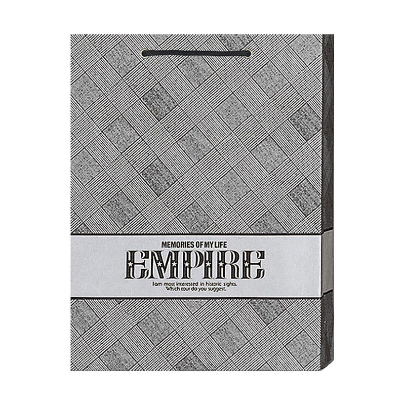 ラクスルクラフツ 手提げ紙袋 ロングデラックス 742 90000742 10枚/袋（ご注文単位10袋）【直送品】