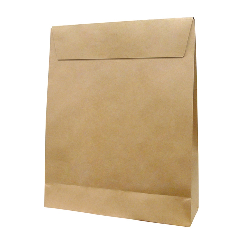 ラクスルクラフツ 宅配袋 大 茶未晒 90004300 10枚/袋(ご注文単位20袋)【直送品】