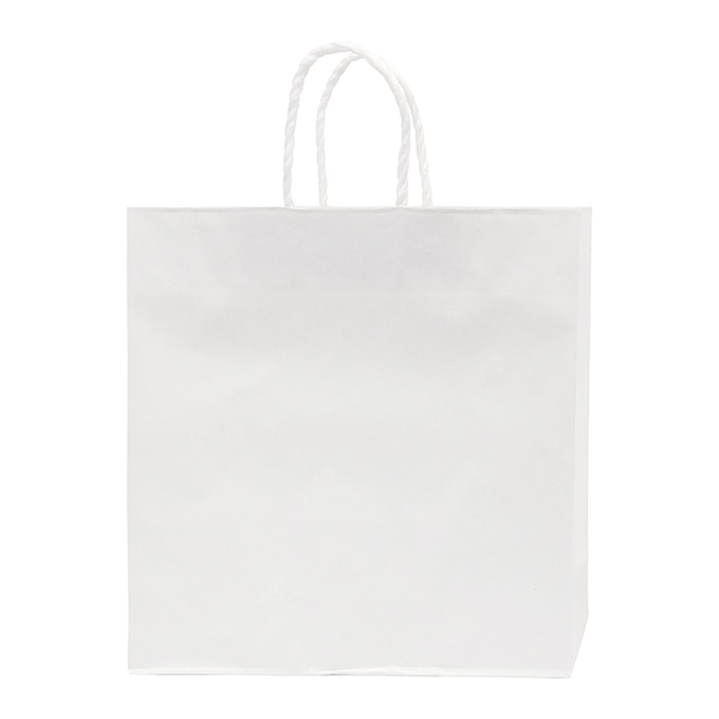 ラクスルクラフツ 手提げ紙袋 オートバッグ 3号 白無地 90005200 10枚/袋（ご注文単位20袋）【直送品】