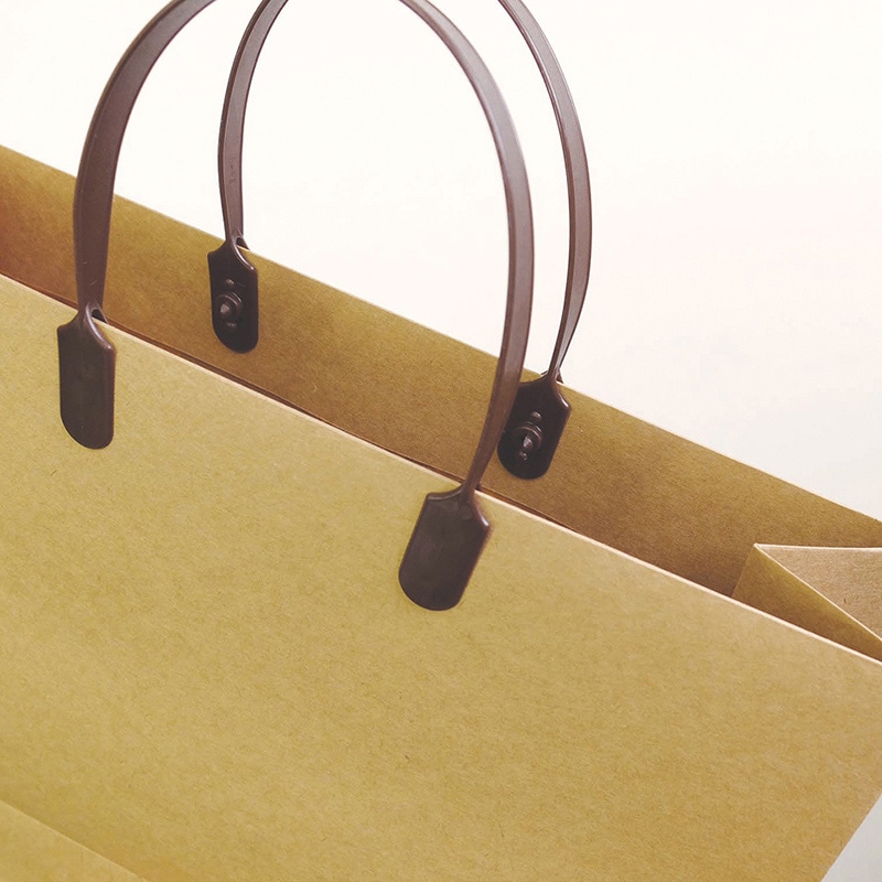 ラクスルクラフツ 手提げ紙袋 ラミクラフトバッグ 大 タテ型 90003300 10枚/袋（ご注文単位10袋）【直送品】