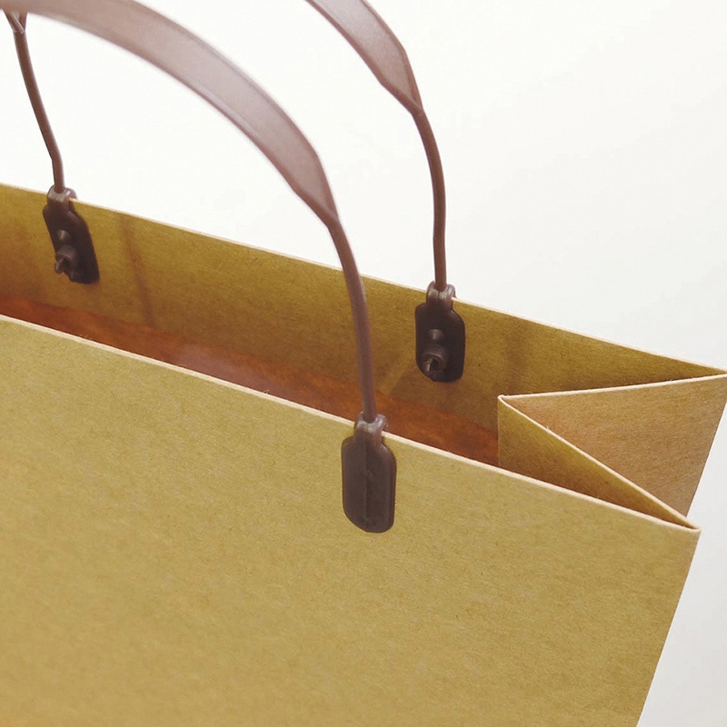 ラクスルクラフツ 手提げ紙袋 ラミクラフトバッグ 大 タテ型 90003300 10枚/袋（ご注文単位10袋）【直送品】