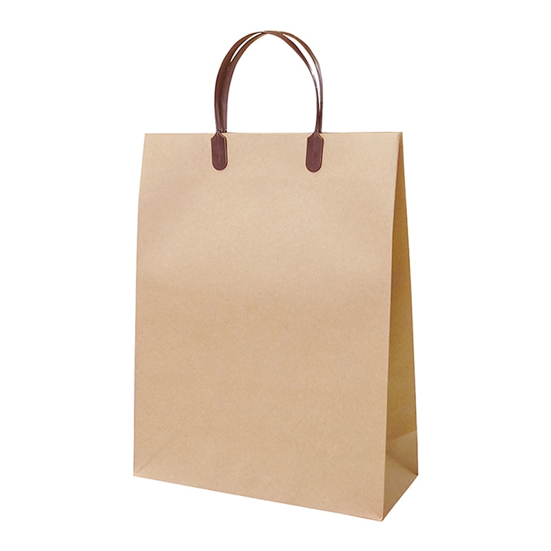 ラクスルクラフツ 手提げ紙袋 ラミクラフトバッグ 中 タテ型 90003500 10枚/袋（ご注文単位10袋）【直送品】