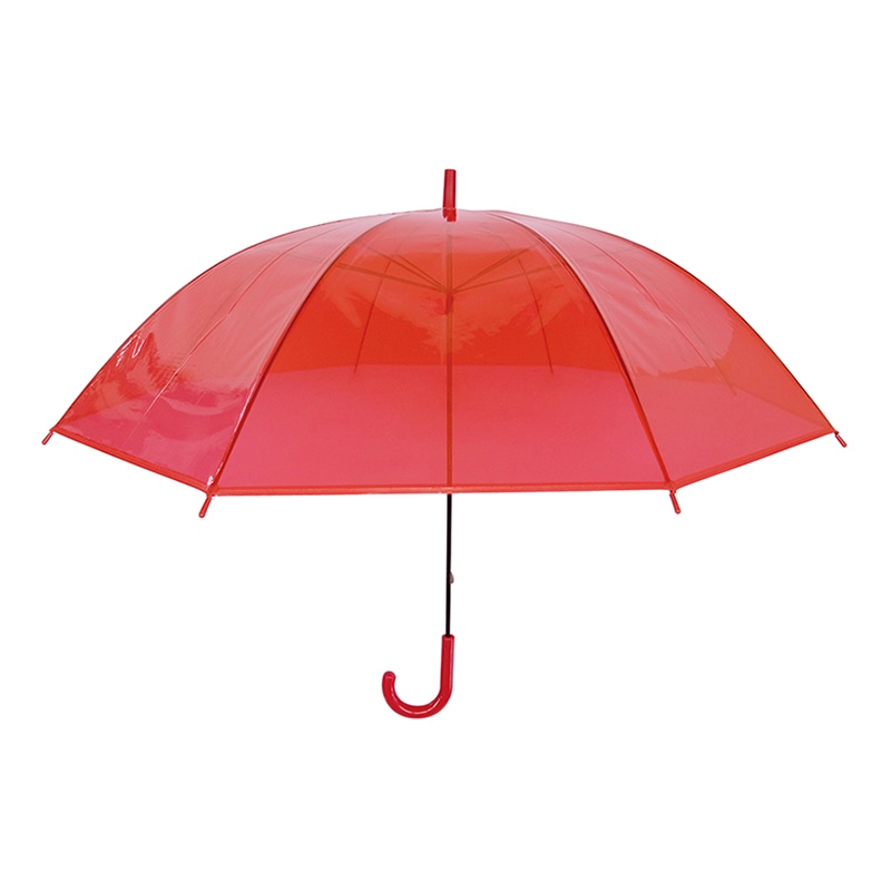 ラクスルクラフツ POE傘 60 レッド 90204048 1本（ご注文単位60本）【直送品】