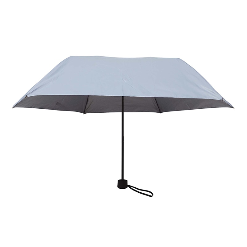 ラクスルクラフツ 晴雨兼用 折り畳み傘 6本骨 ブルーグレー 90242028 1本（ご注文単位60本）【直送品】