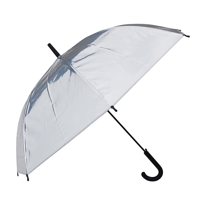 ラクスルクラフツ メタリックジャンプ傘 60 シルバー 90221014 1本（ご注文単位30本）【直送品】