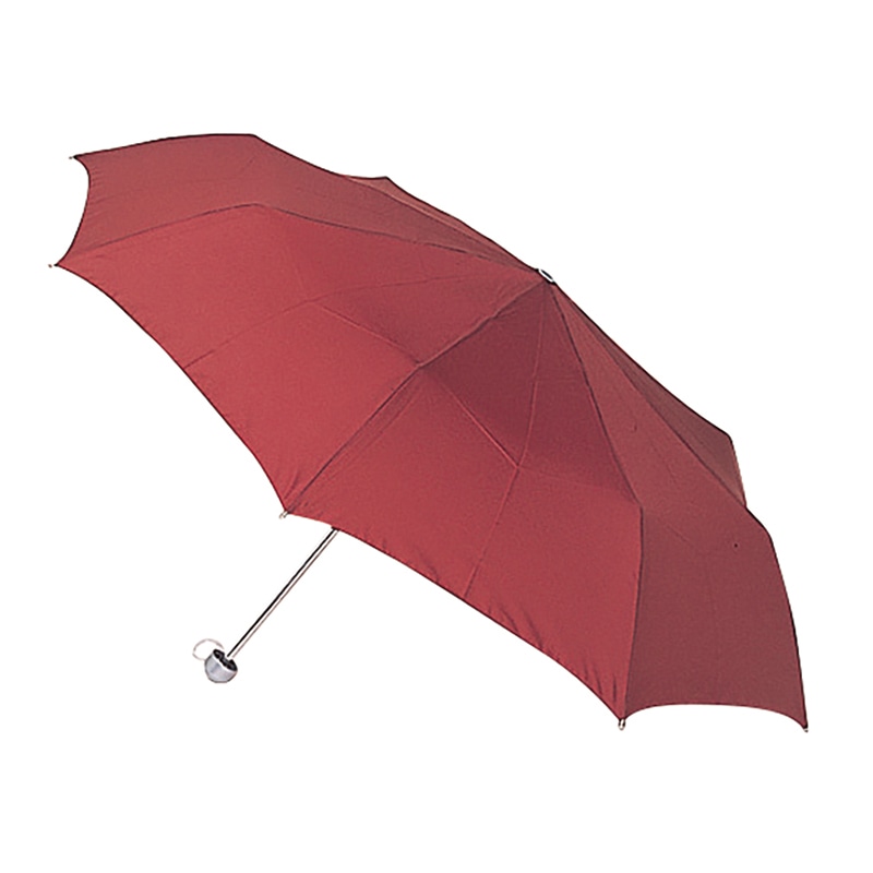 ラクスルクラフツ アルミ軽量 3段折り畳み傘 ダークレッド 90240049 1本（ご注文単位60本）【直送品】