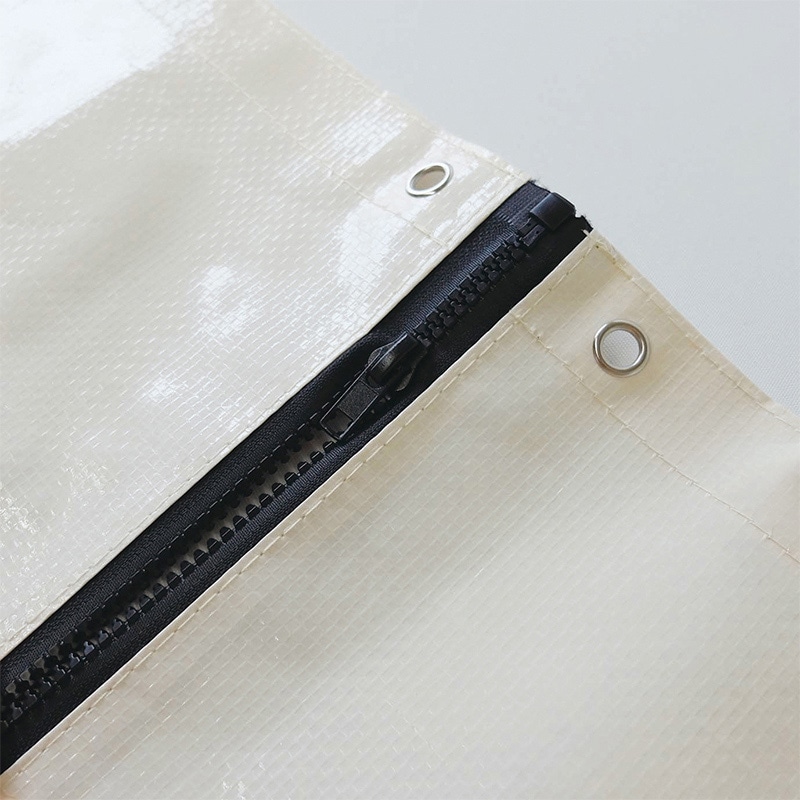 ラクスルクラフツ PPクロスバッグ レジャーシートバッグ アイボリー 90365070 10枚/袋（ご注文単位10袋）【直送品】