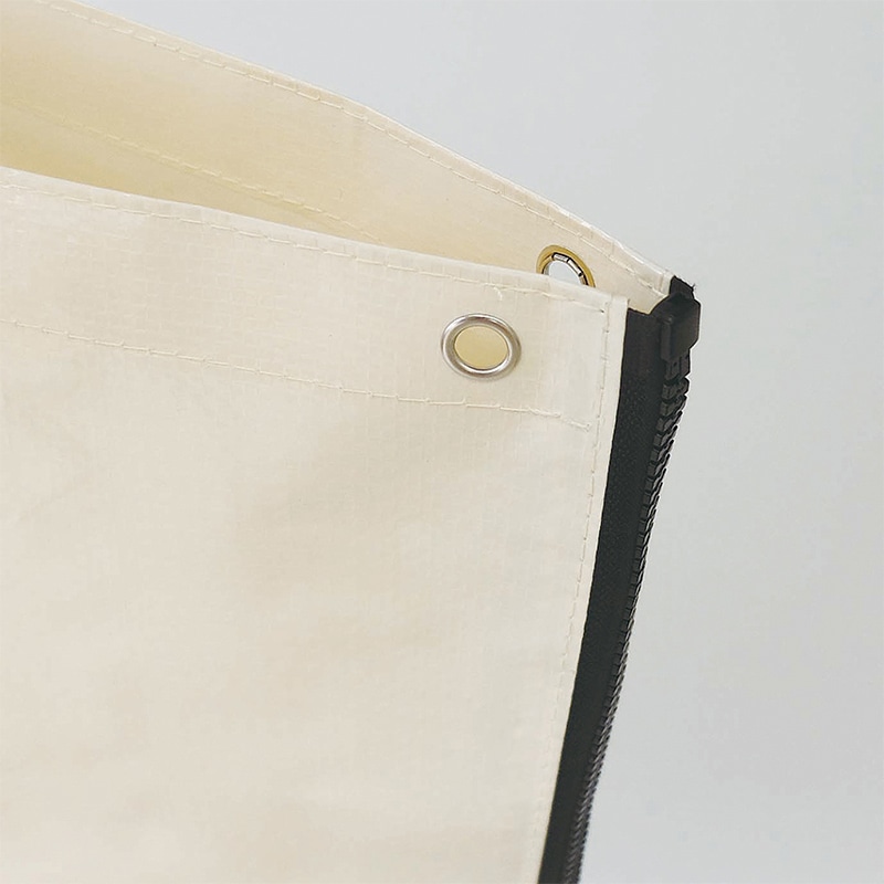 ラクスルクラフツ PPクロスバッグ レジャーシートバッグ アイボリー 90365070 10枚/袋（ご注文単位10袋）【直送品】