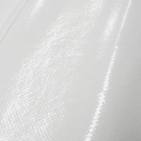 ラクスルクラフツ PPクロスバッグ ポートバッグラミ 無地 ホワイト 90370001 10枚/袋（ご注文単位10袋）【直送品】