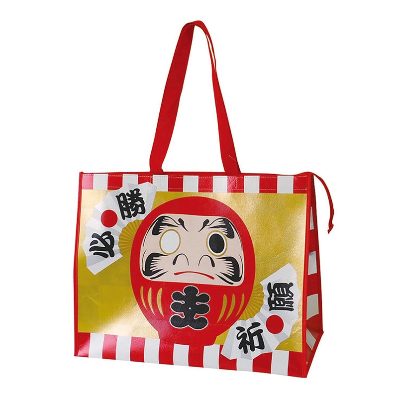 ラクスルクラフツ 不織布バッグ スーベニアバッグ L 招福万来 90360630 10枚/袋（ご注文単位10袋）【直送品】