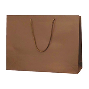 ラクスルクラフツ 手提げ紙袋 クラフトエンホ゛スバッグ LL-W ブラウン 90101778 10枚/袋（ご注文単位5袋）【直送品】