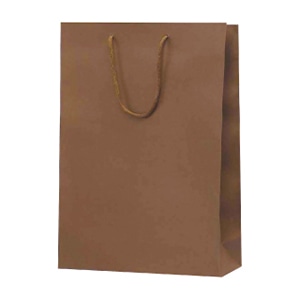 ラクスルクラフツ 手提げ紙袋 クラフトエンホ゛スバッグ L ブラウン 90101578 10枚/袋（ご注文単位10袋）【直送品】