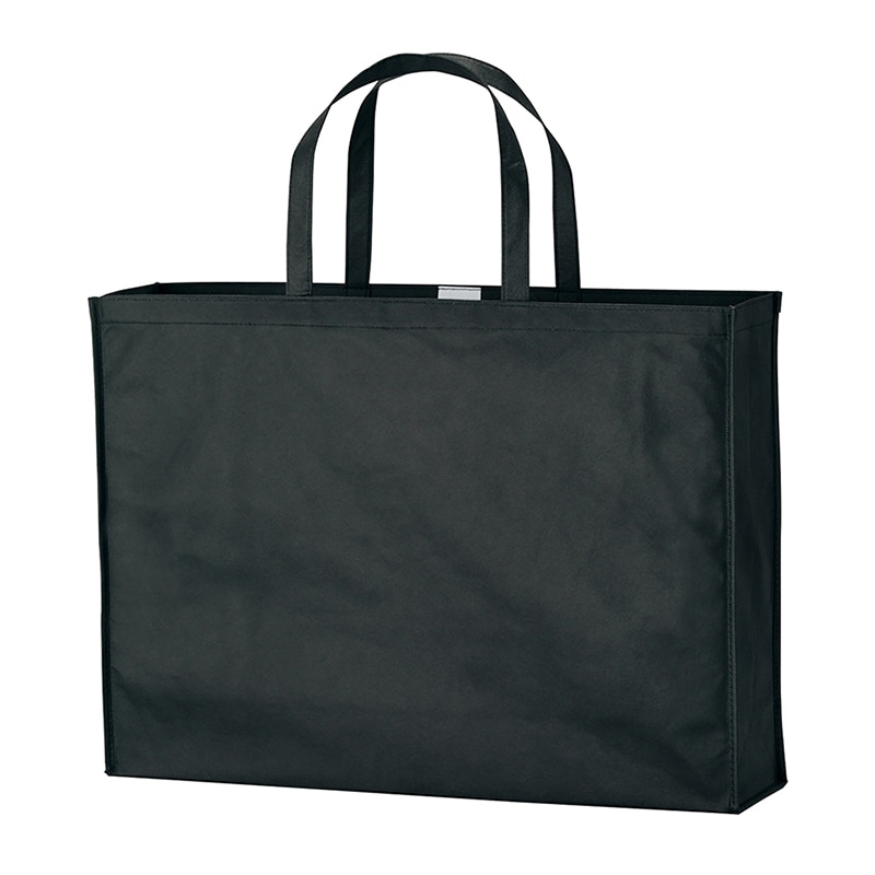 ラクスルクラフツ 不織布バッグ ビズソフトバッグ WG-LL ブラック 90386019 10枚/袋(ご注文単位5袋)【直送品】