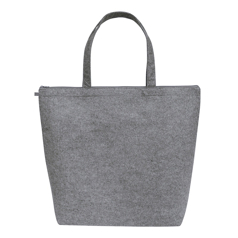 ラクスルクラフツ フェルトバッグ トートL グレー 90342016 5枚/袋(ご注文単位10袋)【直送品】