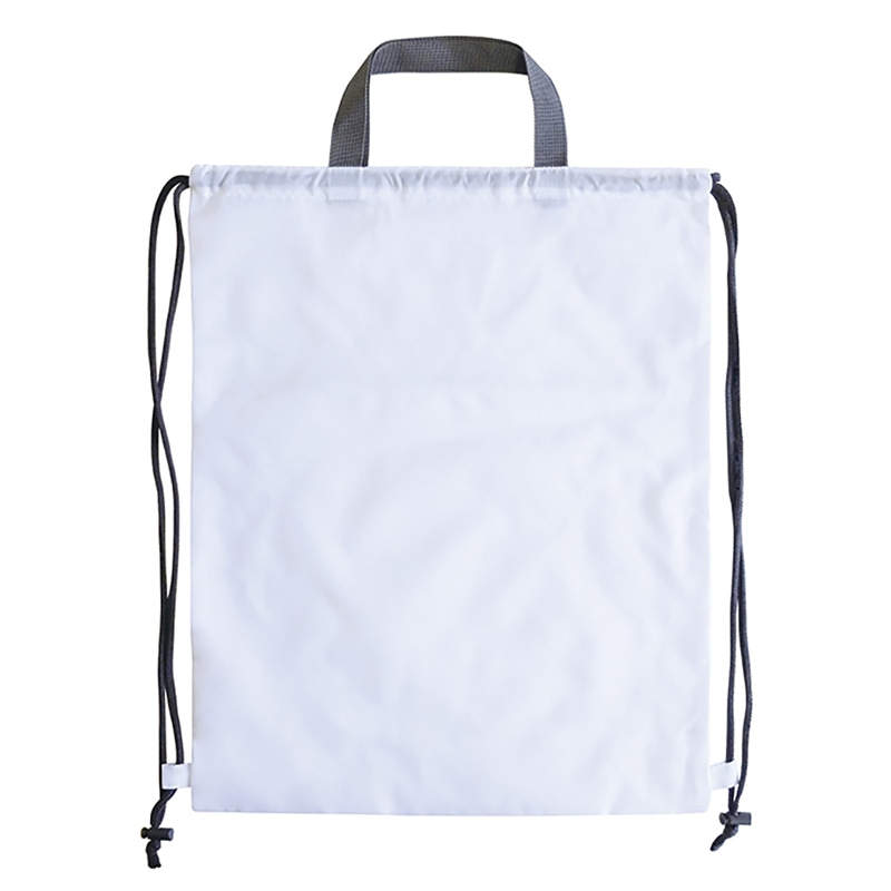 ラクスルクラフツ ナップサック ホワイト 90310001 10枚/袋（ご注文単位10袋）【直送品】