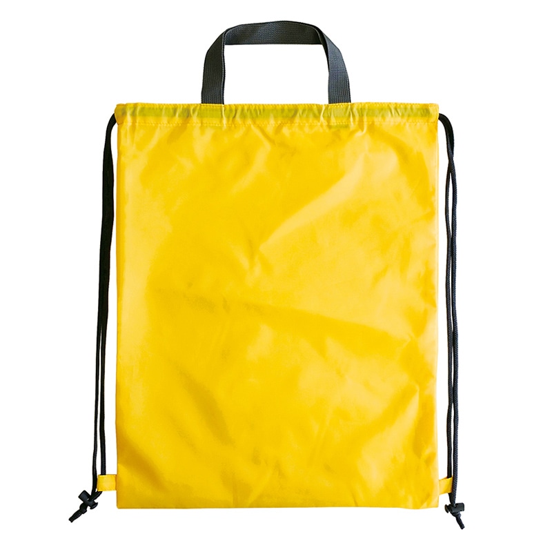 ラクスルクラフツ ナップサック イエロー 90310062 10枚/袋（ご注文単位10袋）【直送品】