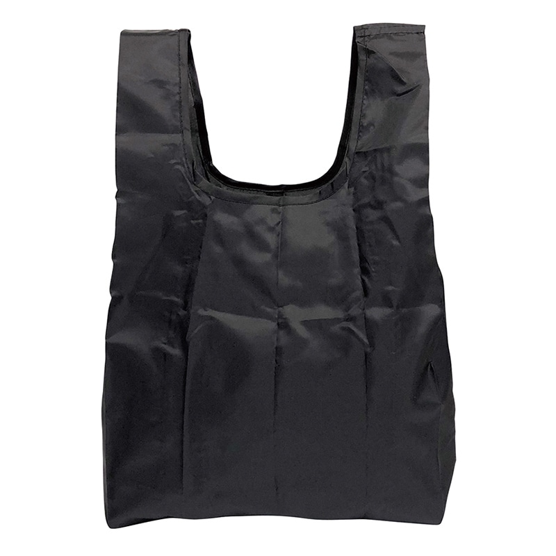 ラクスルクラフツ ECO コンパクトマイバッグ S ブラック 90320019 1個(ご注文単位100個)【直送品】