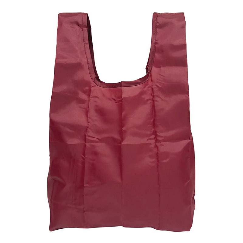 ラクスルクラフツ ECO コンパクトマイバッグ S バーガンディー 90320040 1個(ご注文単位100個)【直送品】