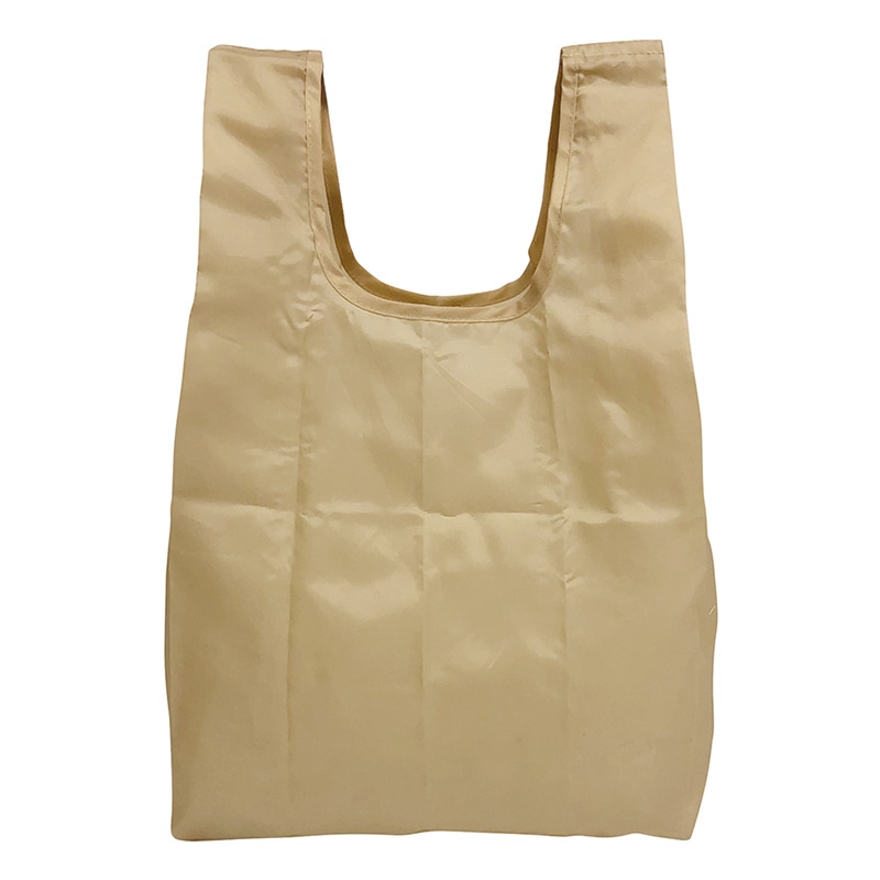 ラクスルクラフツ ECO コンパクトマイバッグ S ベージュ 90320073 1個(ご注文単位100個)【直送品】