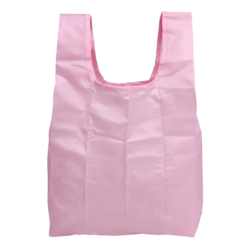 ラクスルクラフツ ECO コンパクトマイバッグ S シュガーピンク 90320053 1個(ご注文単位100個)【直送品】