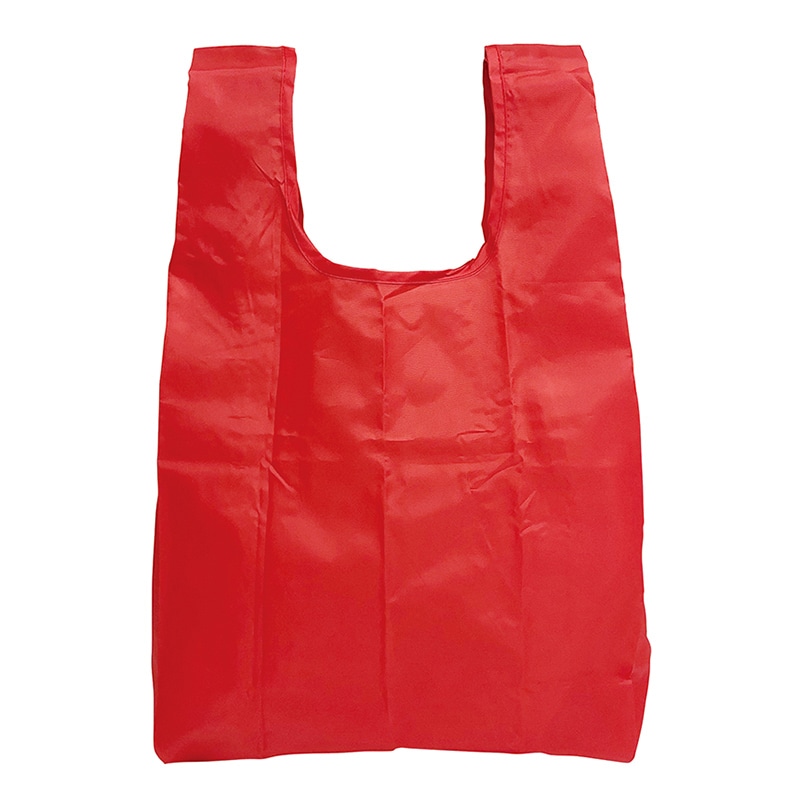 ラクスルクラフツ ECO コンパクトマイバッグ S レッド 90320048 1個(ご注文単位100個)【直送品】