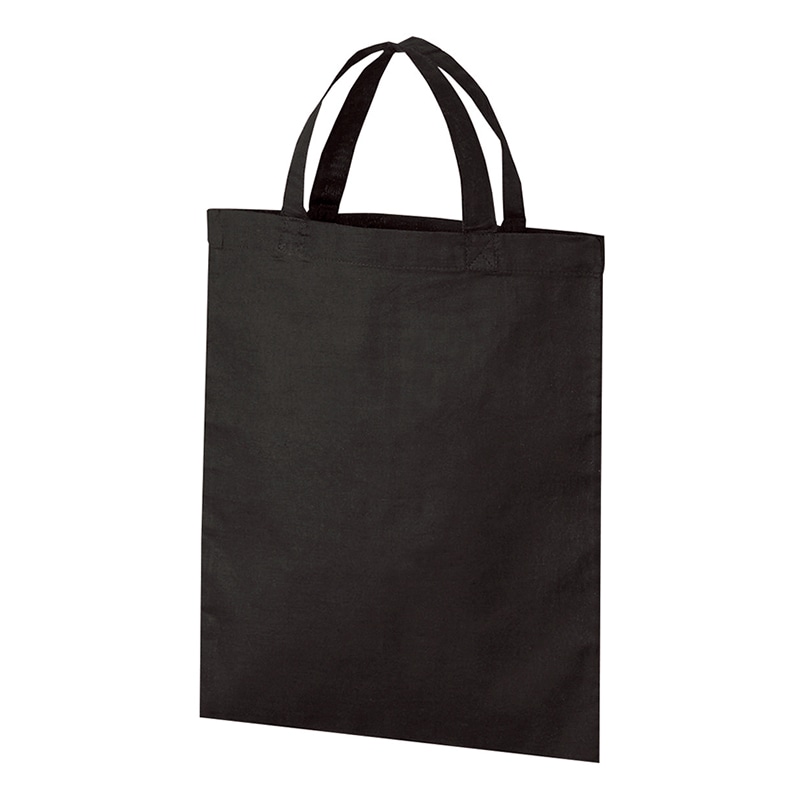 ラクスルクラフツ コットンバッグ ブラック 90301019 10枚/袋（ご注文単位20袋）【直送品】
