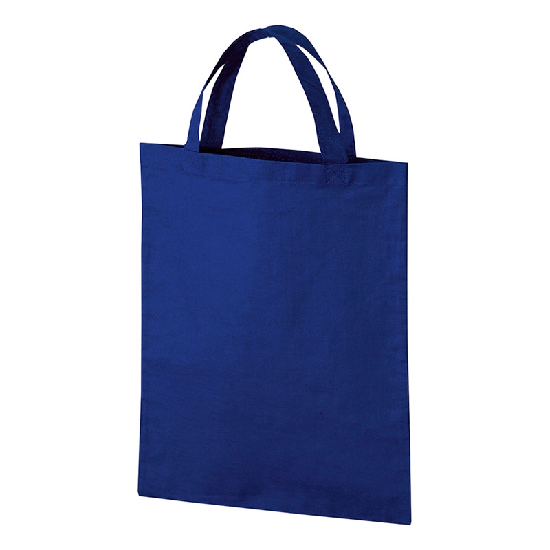 ラクスルクラフツ コットンバッグ ネイビー 90301020 10枚/袋（ご注文単位20袋）【直送品】