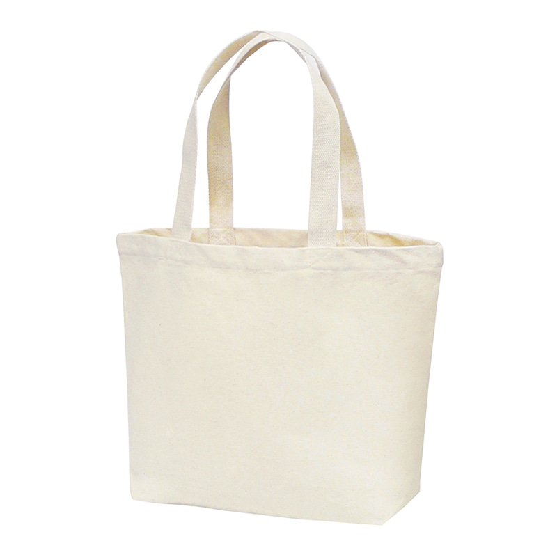 ラクスルクラフツ 厚手コットンバッグ トートM ワイド ナチュラル 90309071 5枚/袋（ご注文単位20袋）【直送品】