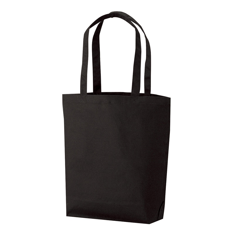 ラクスルクラフツ 厚手コットンバッグ トート M ブラック 90306019 5枚/袋（ご注文単位20袋）【直送品】