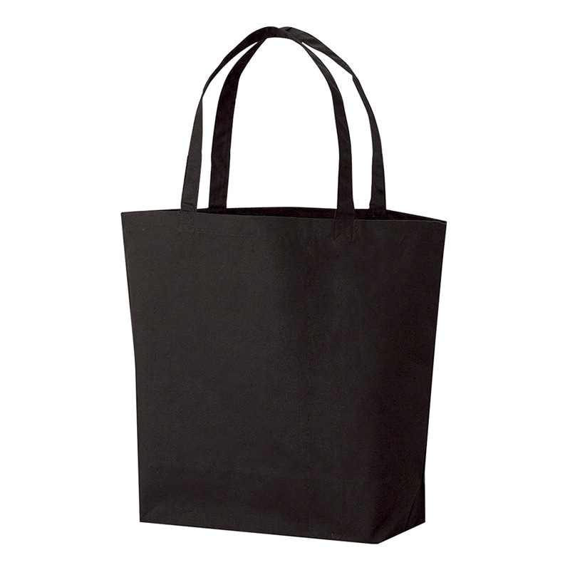 ラクスルクラフツ 厚手コットンバッグ トート M ブラック 90307019 5枚/袋（ご注文単位20袋）【直送品】