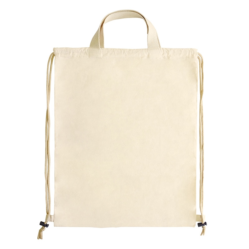 ラクスルクラフツ ナップサック ナチュラル 90310071 10枚/袋（ご注文単位10袋）【直送品】