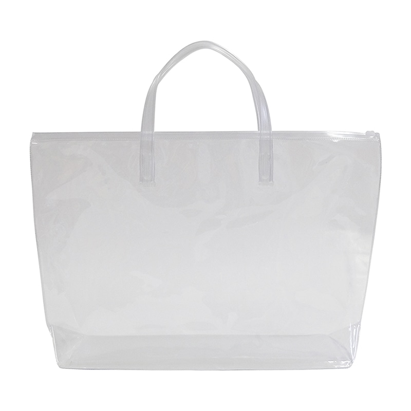 ラクスルクラフツ PVCバッグ クリアバッグ スライダートート M 90333000 10枚/袋（ご注文単位5袋）【直送品】