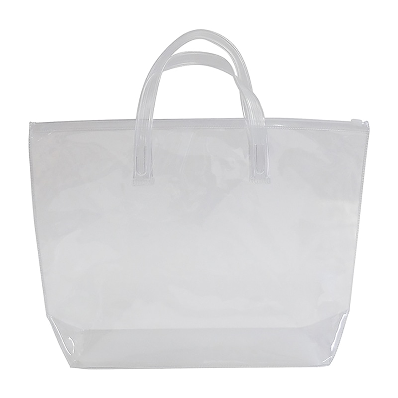 ラクスルクラフツ PVCバッグ クリアバッグ スライダートート S 90332000 10枚/袋（ご注文単位5袋）【直送品】