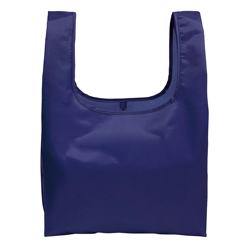 ラクスルクラフツ ECO コンパクトマイバッグ M ネイビー 90320520 1個(ご注文単位100個)【直送品】