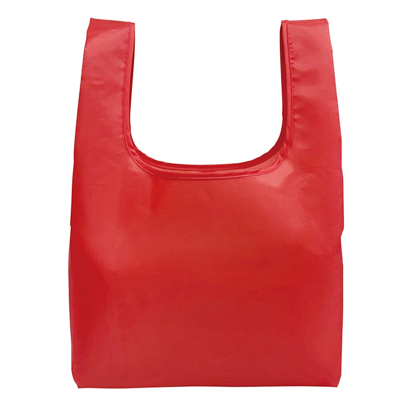 ラクスルクラフツ ECO コンパクトマイバッグ M レッド 90320548 1個(ご注文単位100個)【直送品】