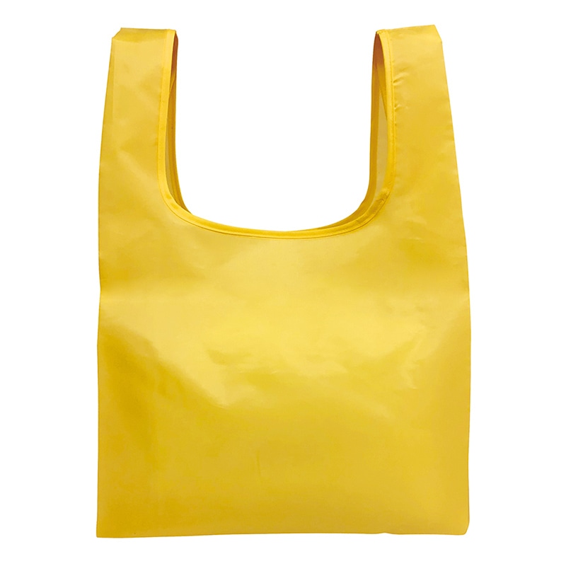 ラクスルクラフツ ECO コンパクトマイバッグ M イエロー 90320562 1個(ご注文単位100個)【直送品】